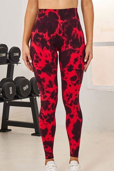 Tie-Dye High Waist Active Leggings - FitFemme.Shop