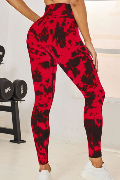 Tie-Dye High Waist Active Leggings - FitFemme.Shop