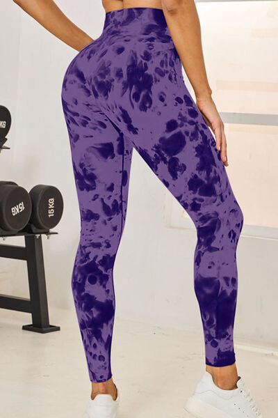 Tie-Dye High Waist Active Leggings - FitFemme.Shop