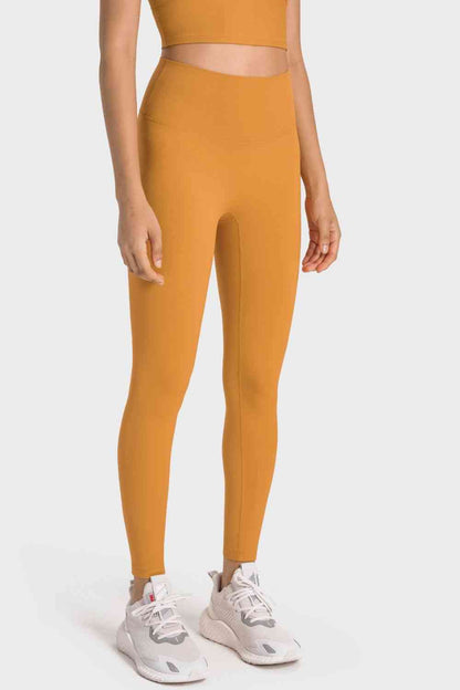 Millennia High-Rise Wide Waistband Yoga Leggings - FitFemme.Shop