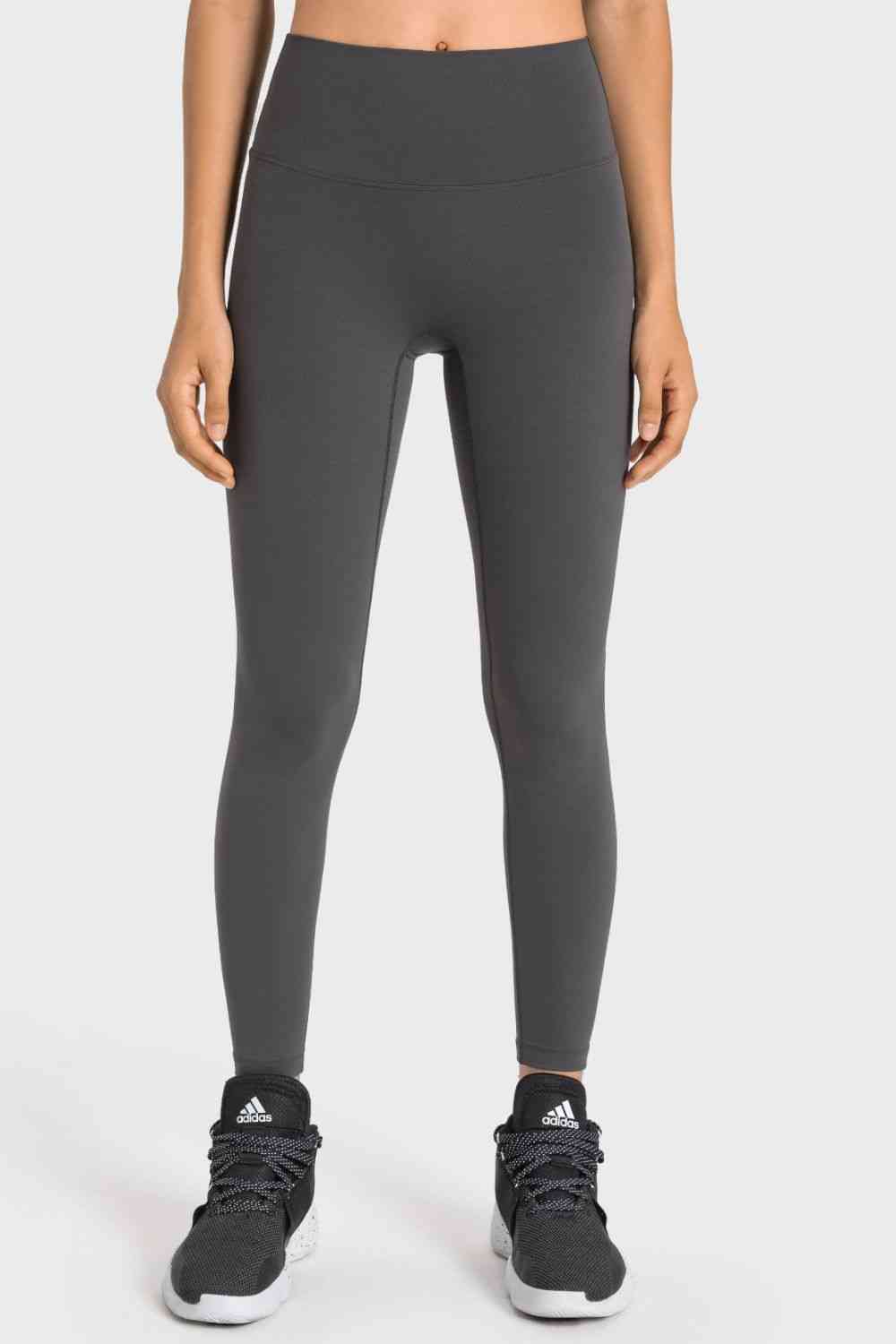 Millennia High-Rise Wide Waistband Yoga Leggings - FitFemme.Shop