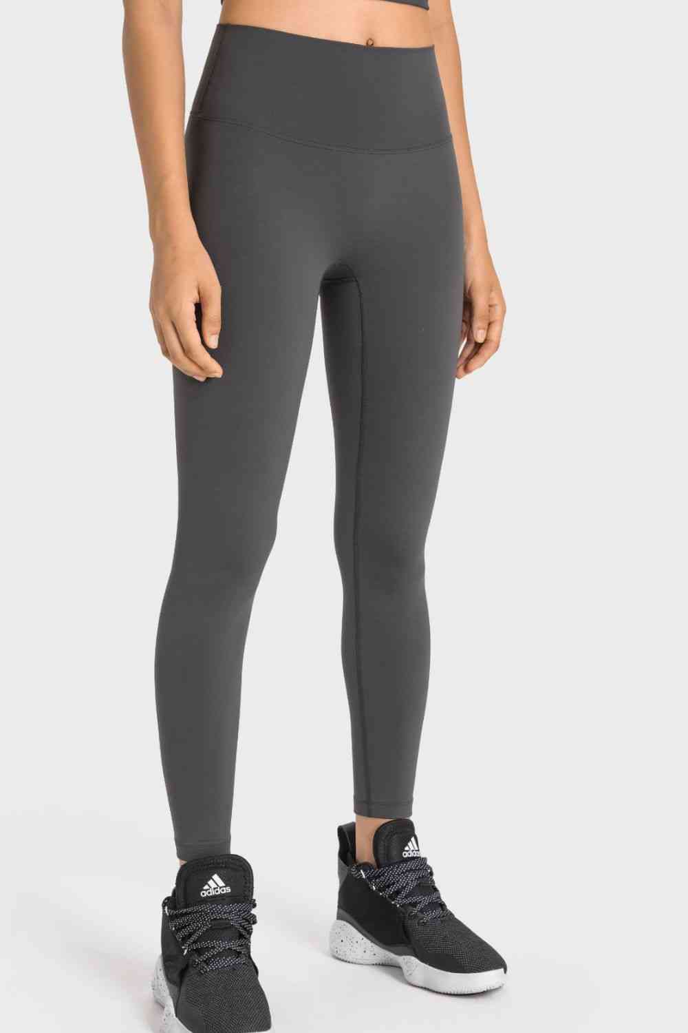 Millennia High-Rise Wide Waistband Yoga Leggings - FitFemme.Shop