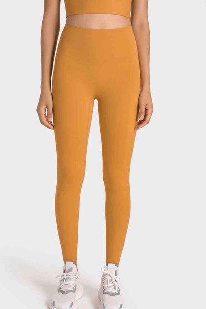 Millennia High-Rise Wide Waistband Yoga Leggings - FitFemme.Shop