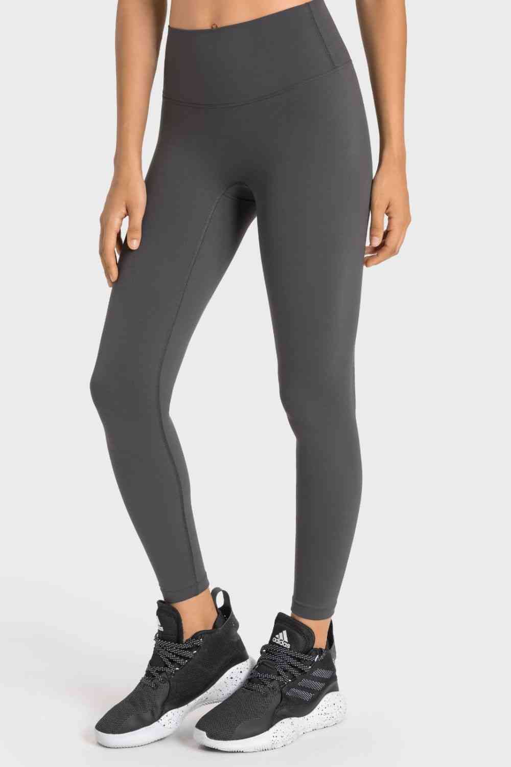 Millennia High-Rise Wide Waistband Yoga Leggings - FitFemme.Shop