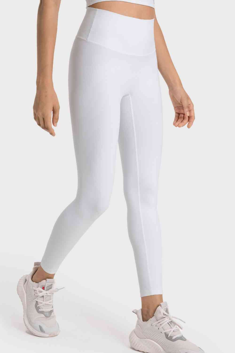 Millennia High-Rise Wide Waistband Yoga Leggings - FitFemme.Shop