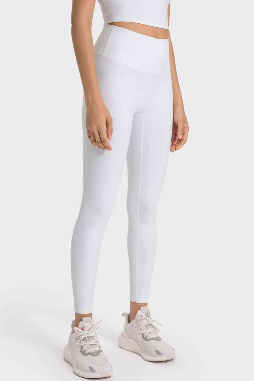 Millennia High-Rise Wide Waistband Yoga Leggings - FitFemme.Shop