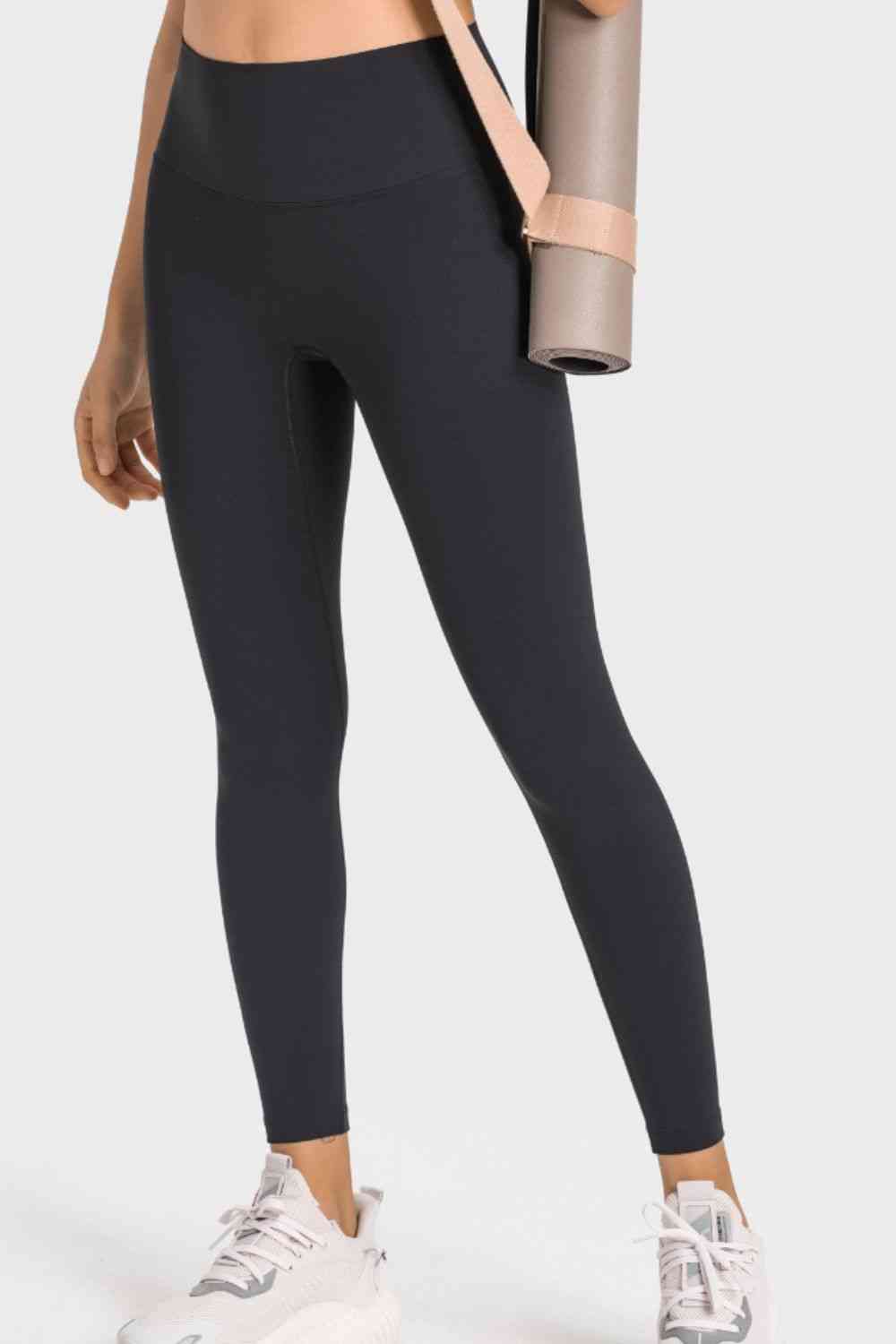 Millennia High-Rise Wide Waistband Yoga Leggings - FitFemme.Shop