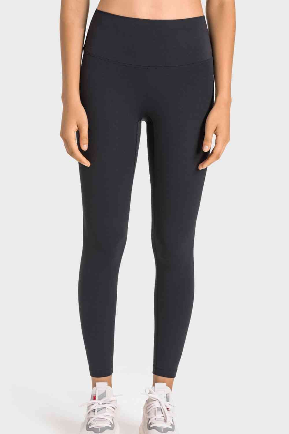Millennia High-Rise Wide Waistband Yoga Leggings - FitFemme.Shop